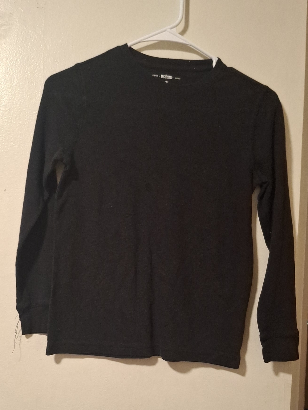 urban pipeline Black Long Sleeve Crewneck Tee for Kids